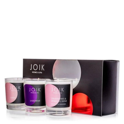 JOIK - Candle Trio Romantic - 3 x 80 gr