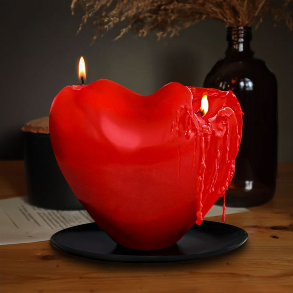 XXL Harten Kaars - Melting Heart Candle