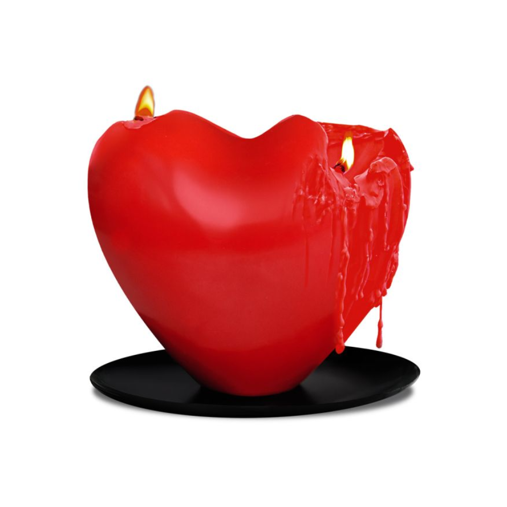 XXL Harten Kaars - Melting Heart Candle