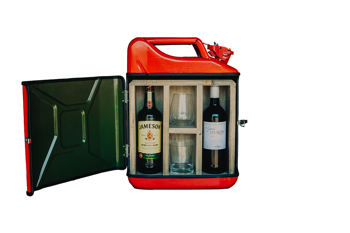 Jerrycan His & Hers Bar - Zwart - Uniek geschenkidee - Praktisch en Stijlvol - Ideaal als cadeau