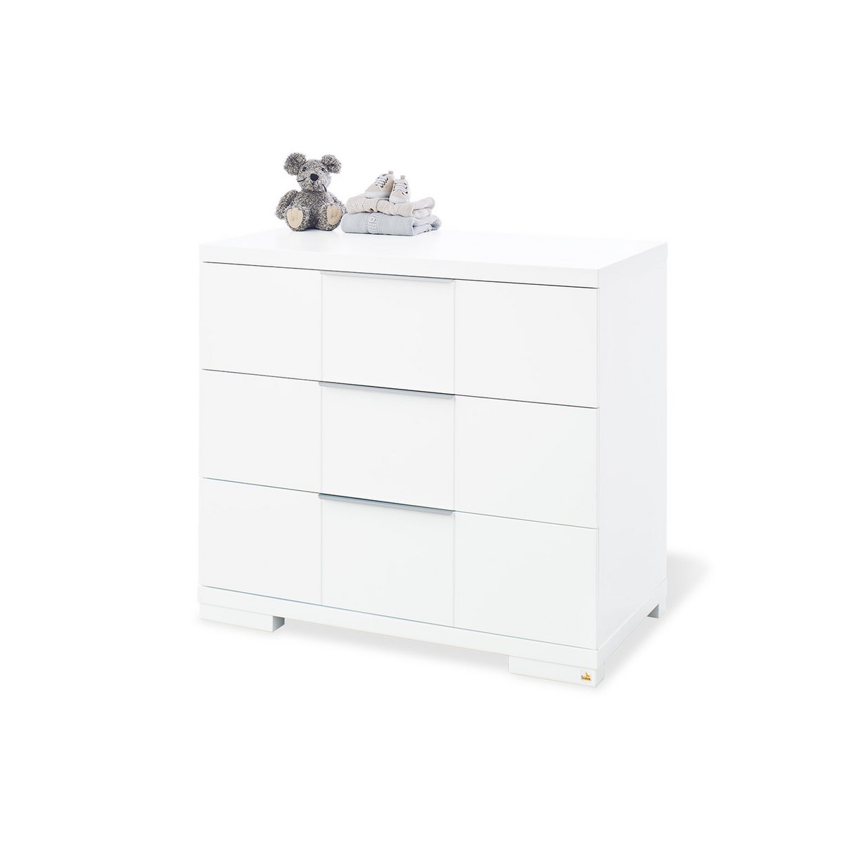 Kinderkamer 'Polar' breed groot3 onderdelen: ledikantbed, breed commode, grote kledingkast