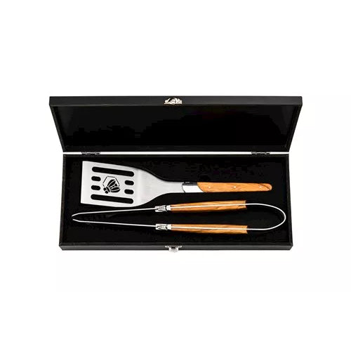 Luxury Line BBQ Set 2 dlg Olijfhout NIEUW!