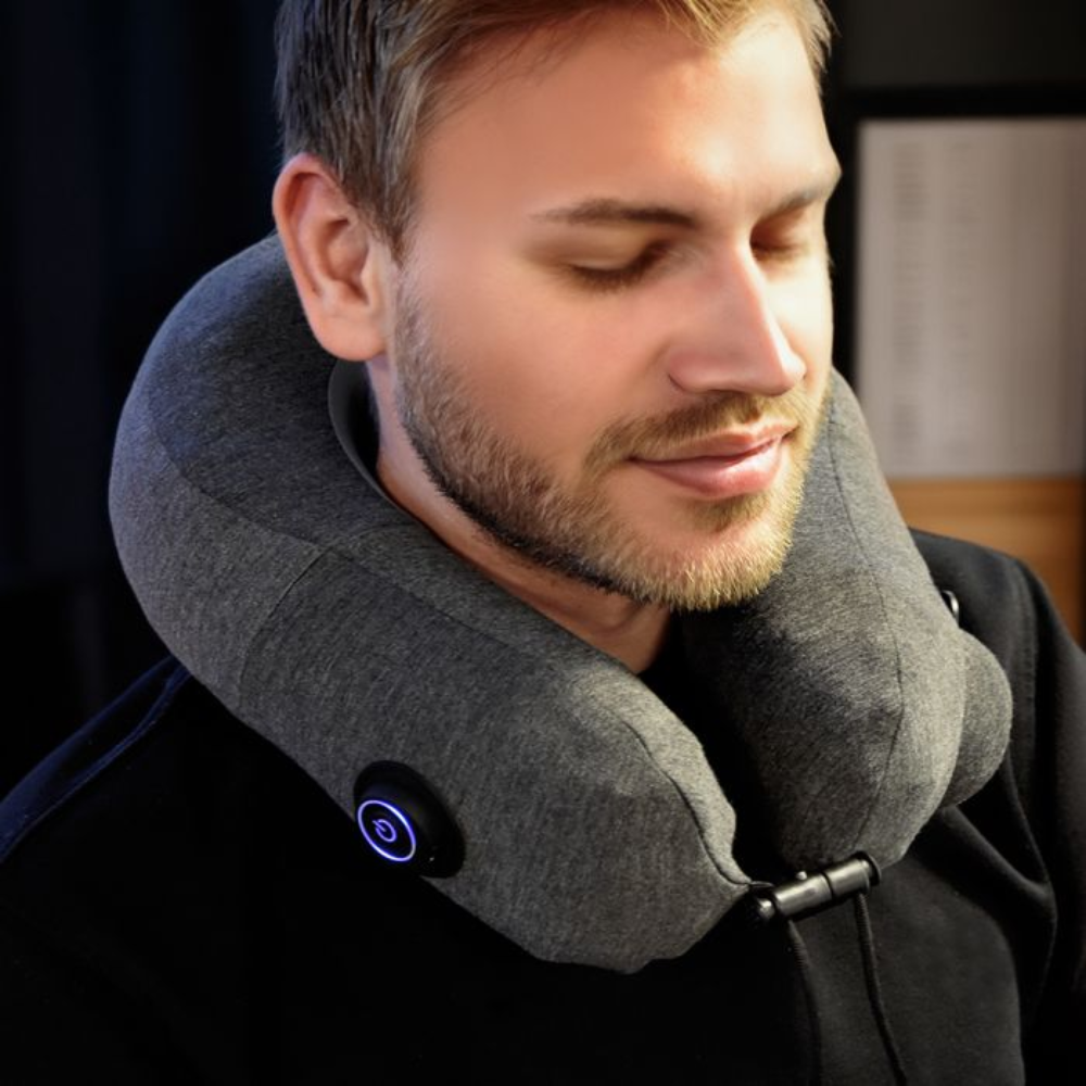 Opblaasbare nekmassagekussen - Inflatable neck pillow massager