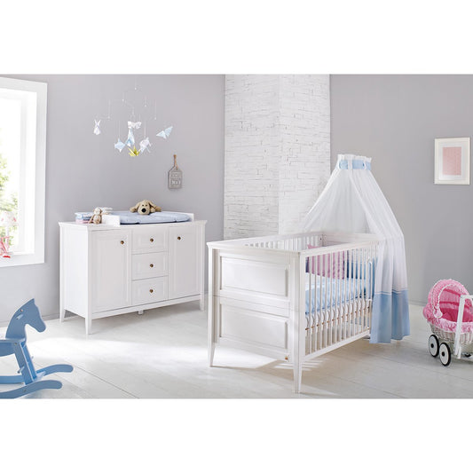 Startset 'Smilla' extra breed
2 delen: ledikant, extra brede commode