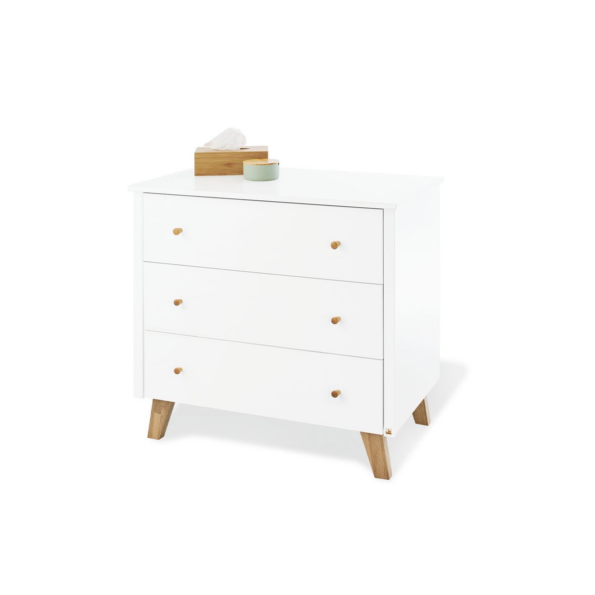 Startset 'Pan' breed
2 delen: ledikant, brede commode