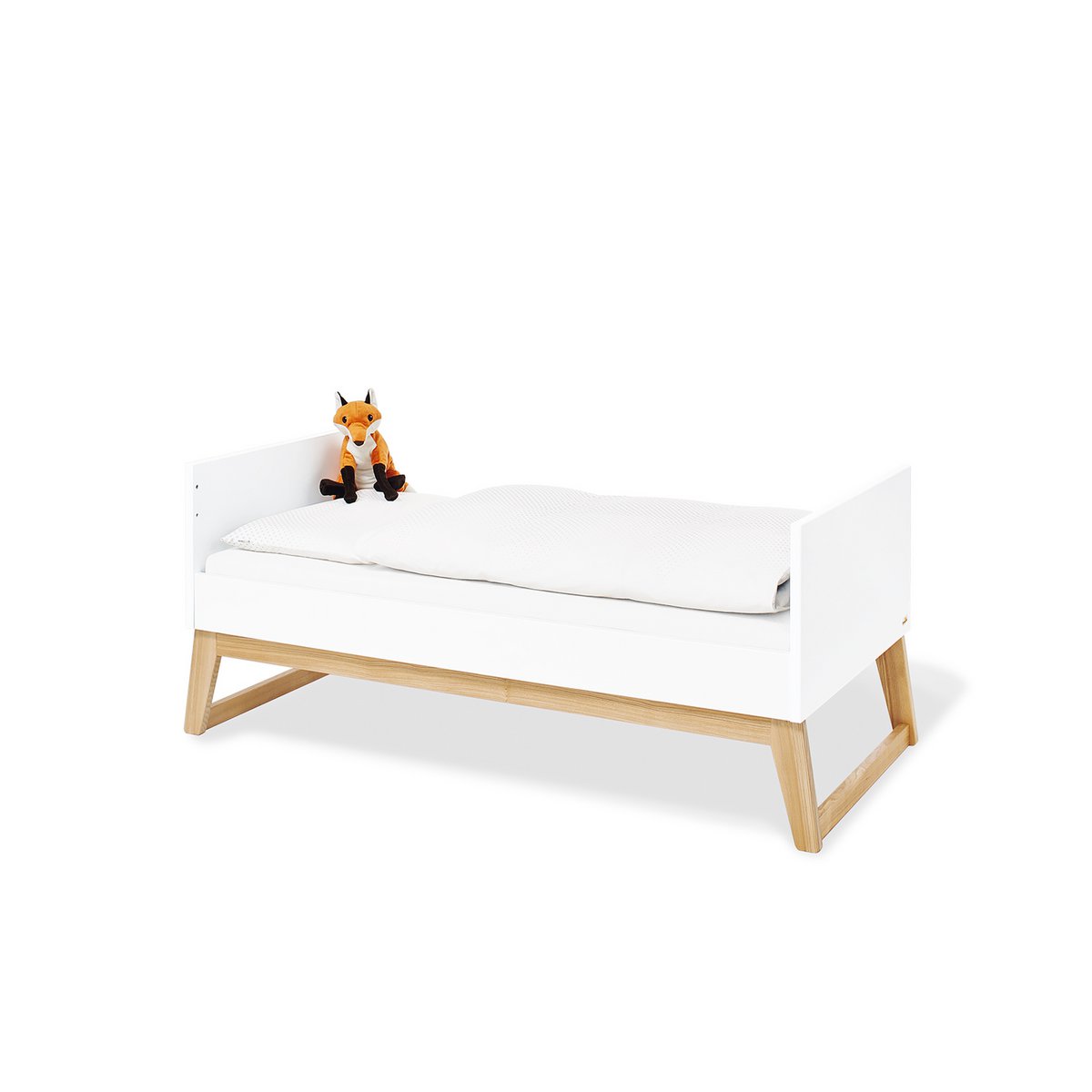 Startset 'Bridge' breed, incl. wandplank
3 delen: ledikant, brede commode, wandplank