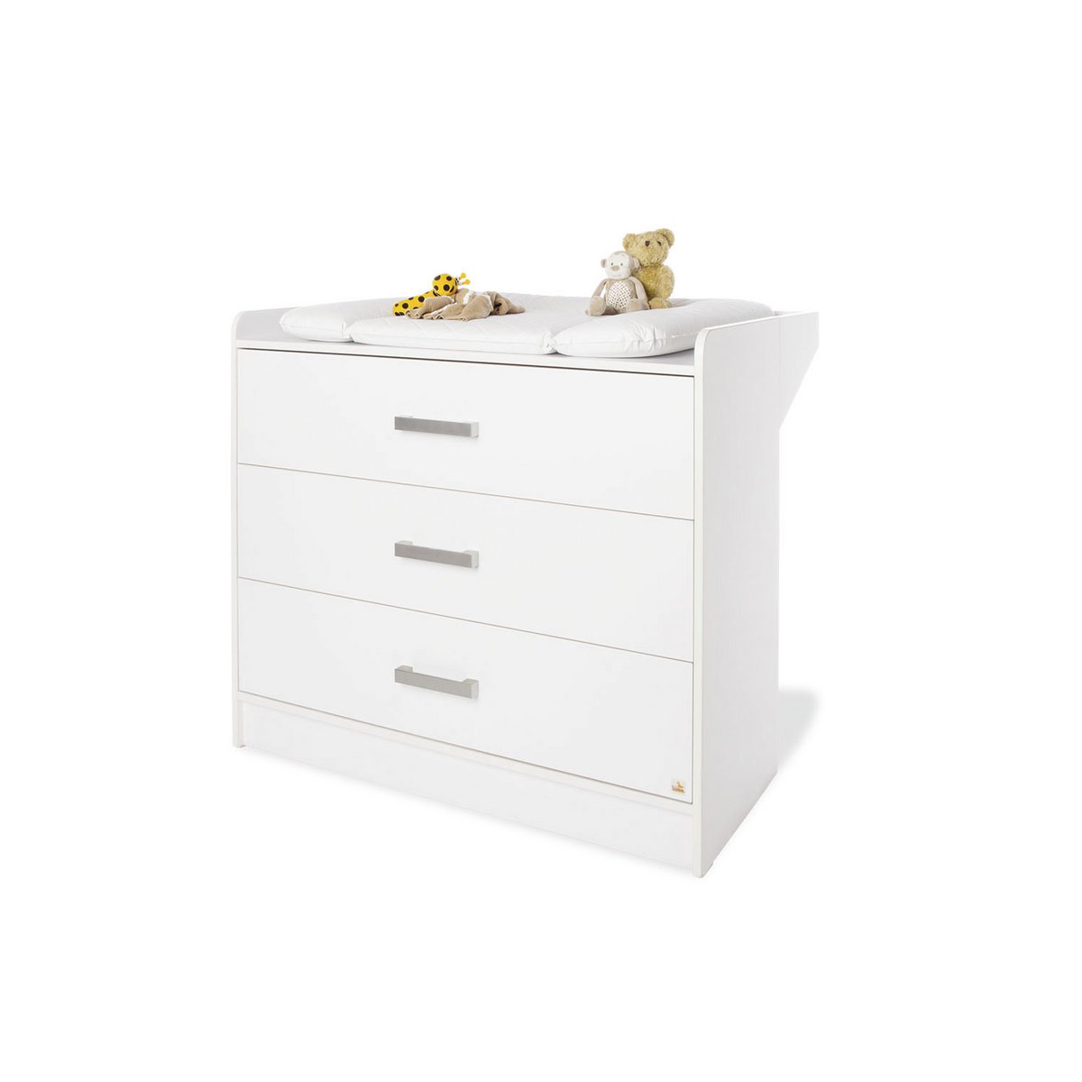 Startset 'Hilda &Viktoria' breed, wit2 onderdelen: huisbed, brede commode