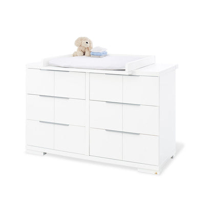 Startset 'Polar' extra breed, incl. wandplank
3 delen: ledikant, extra brede commode, wandplank