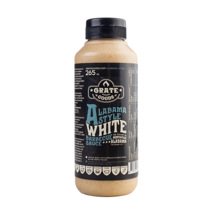 Alabama White Barbecue Sauce 265ml - Unieke Tangy Smaak - Handig Formaat & Heldere Kleur - BBQ Saus - Authentieke Zuidelijke Kookkunst