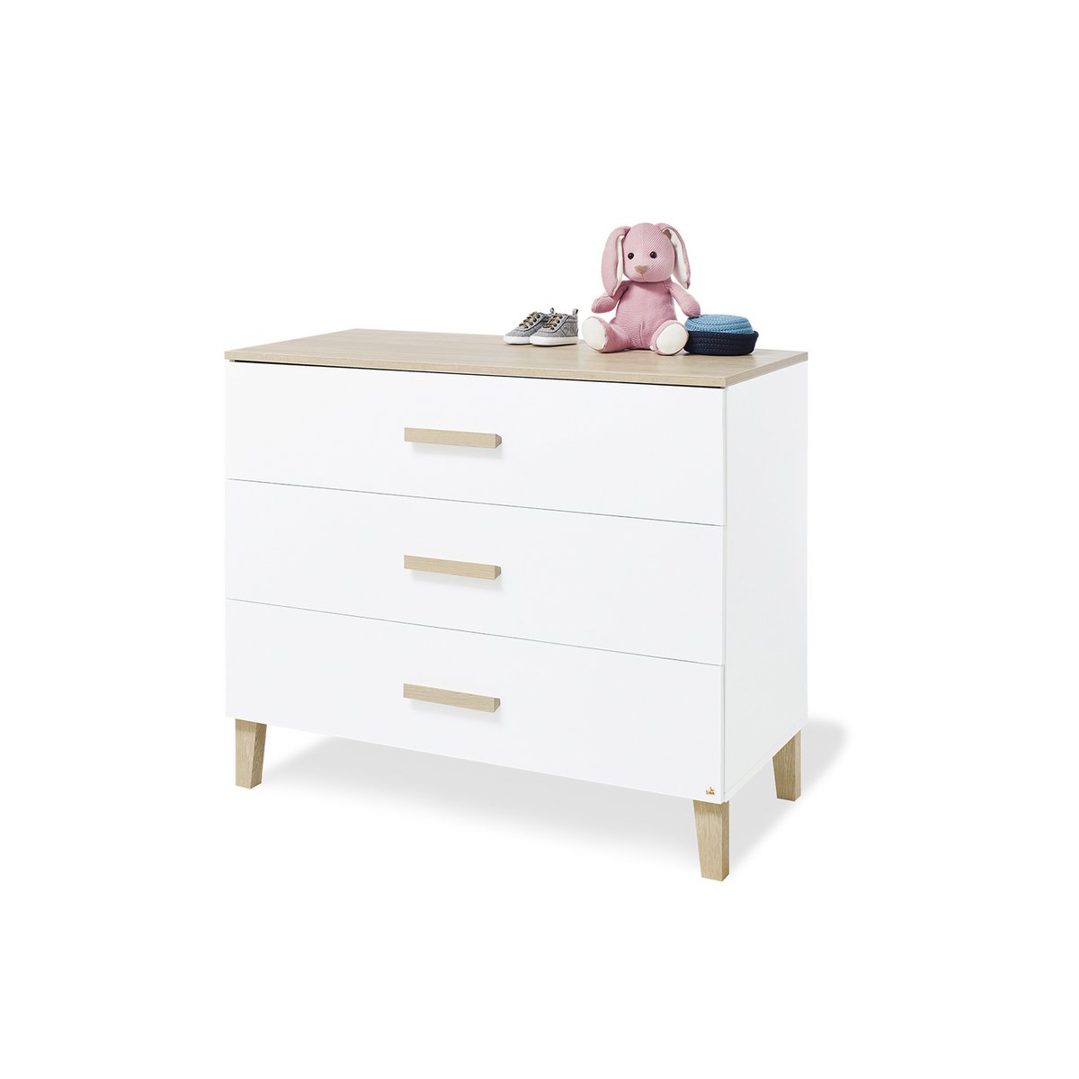 Startset 'Lumi' breed
2 delen: ledikant, brede commode