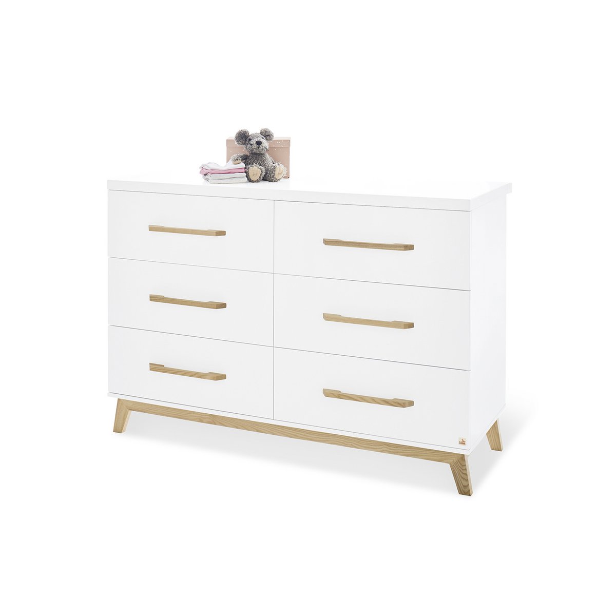 Startset 'Hilda & Riva' extra breed, wit
2 delen: huisbed, extra brede commode