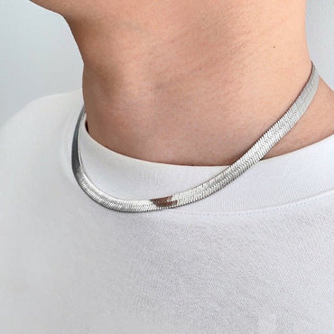 Unisex visgraatketting - 7 mm breed