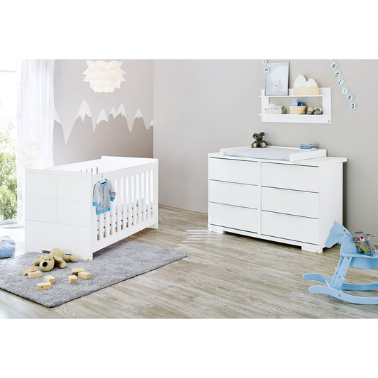 Startset 'Polar' extra breed
2 delen: ledikant, extra brede commode