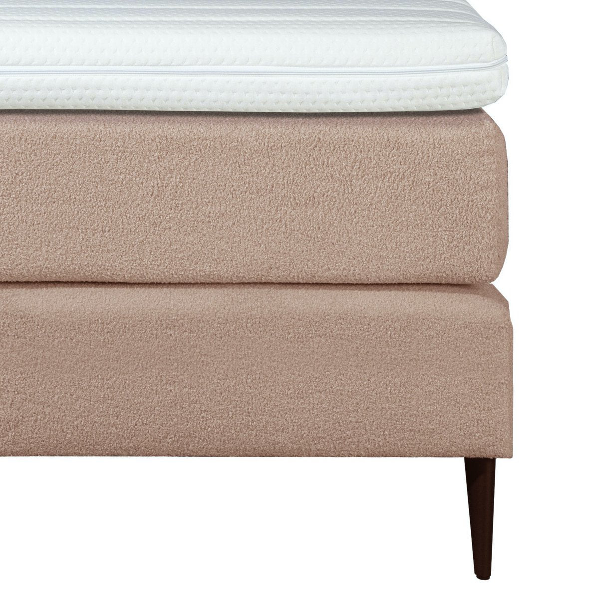 Mörgenn Bouclé Boxspring Eenpersoons