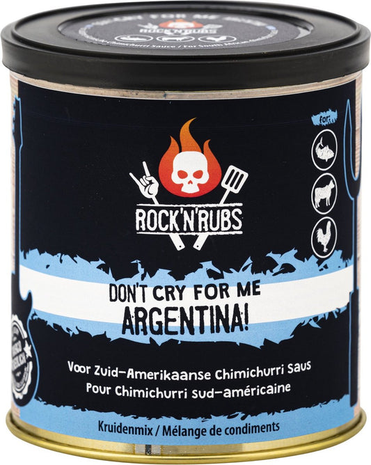 Rock 'n' Rubs - Don ́t Cry For Me Argentina - 100 gr - Voor Zuid-Amerikaanse chimichurri saus - Kruidenmix - BBQ rub - BBQ kruiden