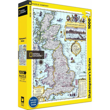 New York Puzzle Company - National Geographic Shakespeare's Britain - 1000 stukjes puzzel