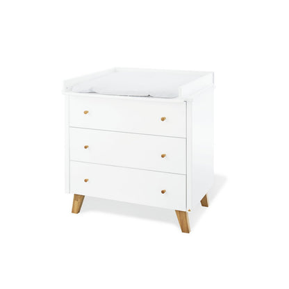 Startset 'Hilda & Pan' breed, wit
2 delen: huisbed, brede commode