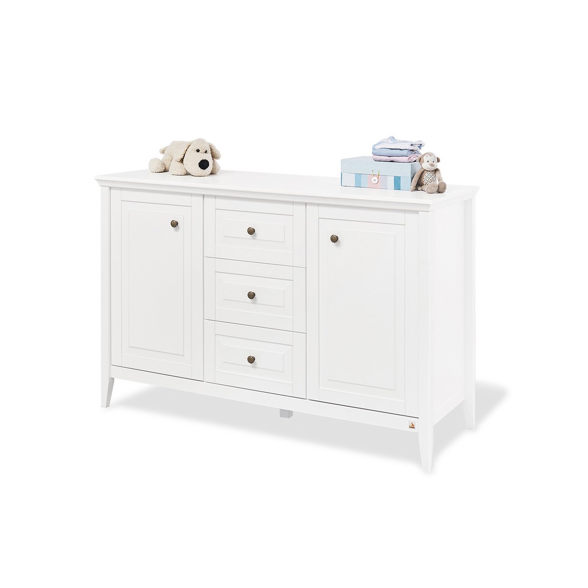 Startset 'Smilla' extra breed
2 delen: ledikant, extra brede commode