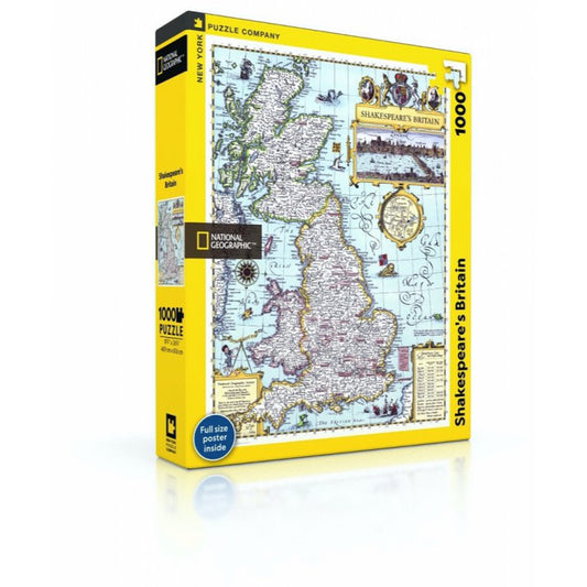 New York Puzzle Company - National Geographic Shakespeare's Britain - 1000 stukjes puzzel