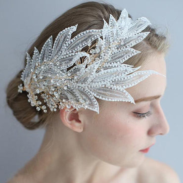 Lolita-stijl BOHO kanten bruidsveerachtige tiara's