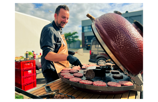 Workshop 5-Gangen Diner Kamado - Ultieme Kookervaring - Compact & Stijlvol Zwart - Buitenkeuken Grillen - Leer Meesterlijke Gerechten Bereiden op je Kamado Grill