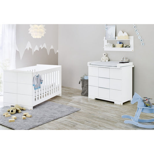 Startset 'Polar' breed
2 delen: ledikant, brede commode