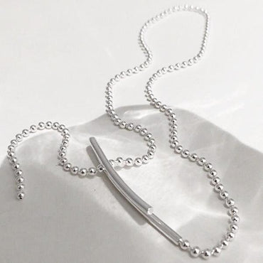 Minimalistische Longline Ball Chain ketting