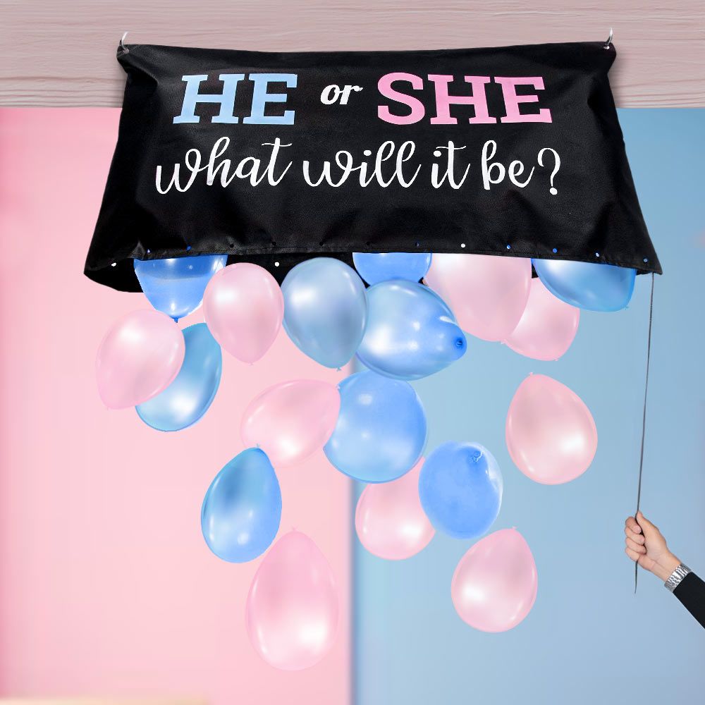 Gender Reveal Ballonnen Tas - Gender Reveal Balloon Bag Kit