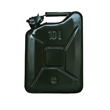 Stalen Jerrycan 10L - Groen - Duurzaam en Veelzijdig - Robuust - Perfect voor in de mancave - Exclusief drank