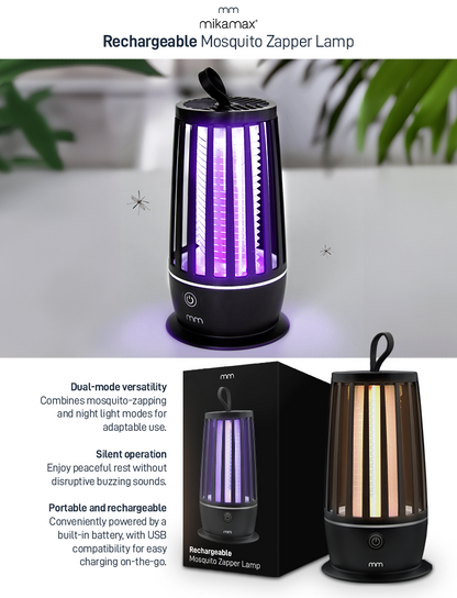 Oplaadbare Muggenlamp - Mosquito Zapper Lamp