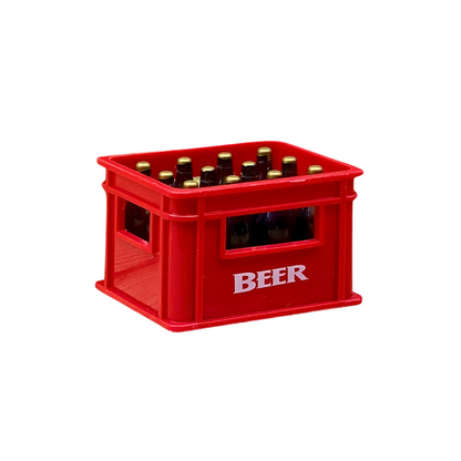 Bieropener Kratje met magneet - Rood - Beer Opener Crate - Bottle Opener - Beer Crate opener