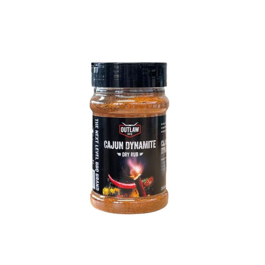 Dry Rub Canjun Dynamite- Outlaw BBQ - BBQ rub - Zoet & Pittig - Heerlijk op kip, varken & rund