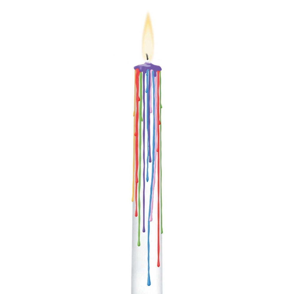 Rainbow Drip Candles 2pcs