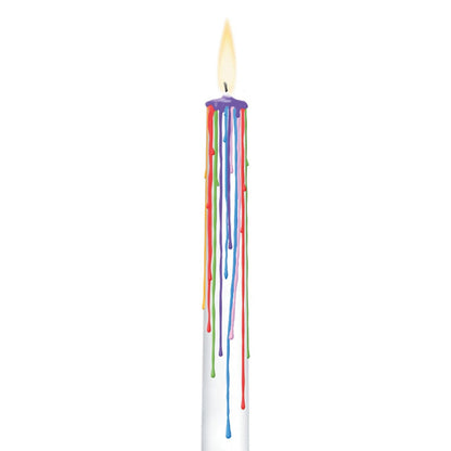 Rainbow Drip Candles 2pcs