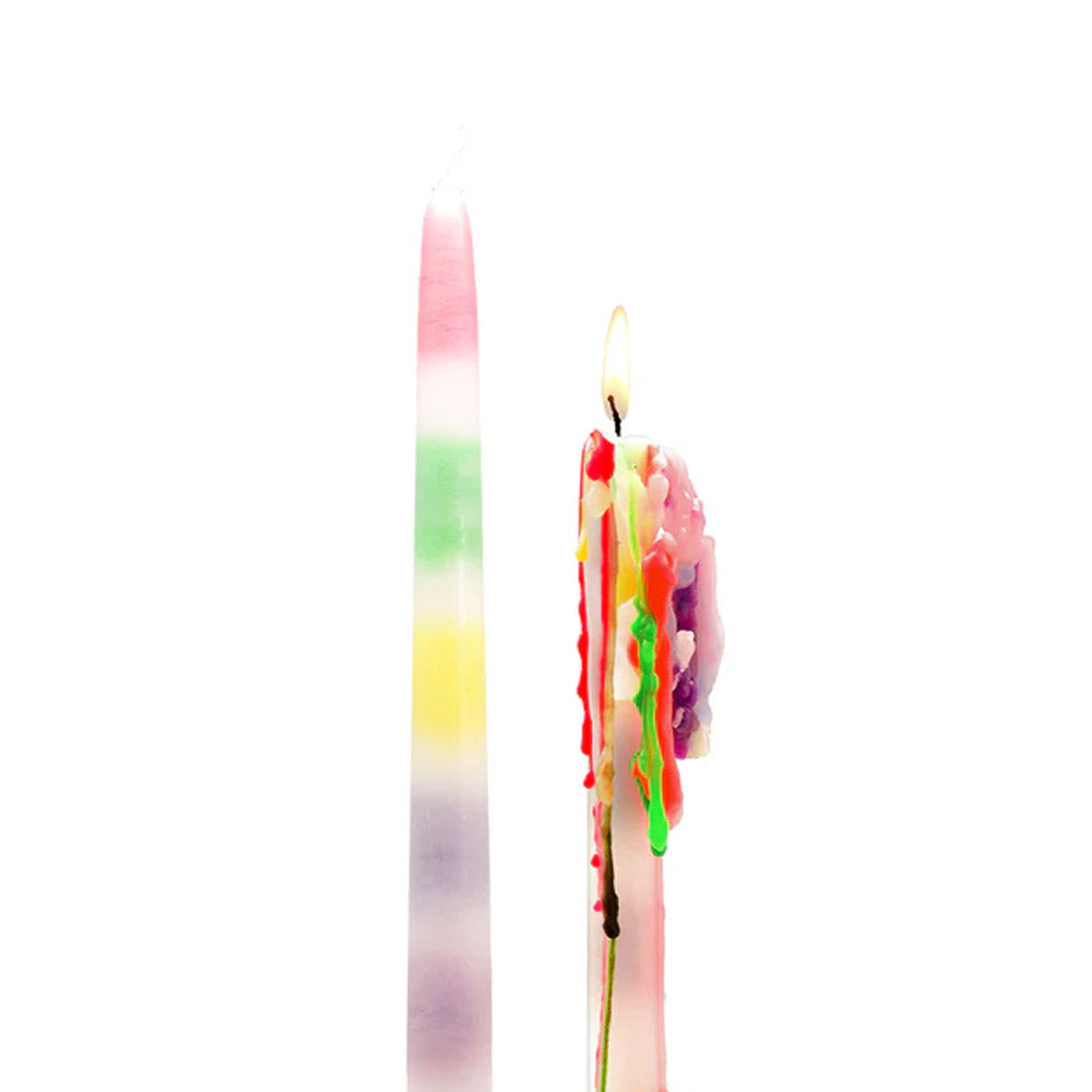 Rainbow Drip Candles 2pcs