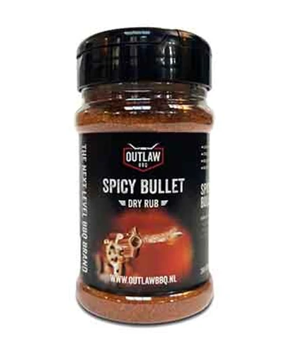 Dry Rub Spicy Bullet - Outlaw BBQ - Zoet en pittig - BBQ Rubs - Heerlijk op kip, varken & rund