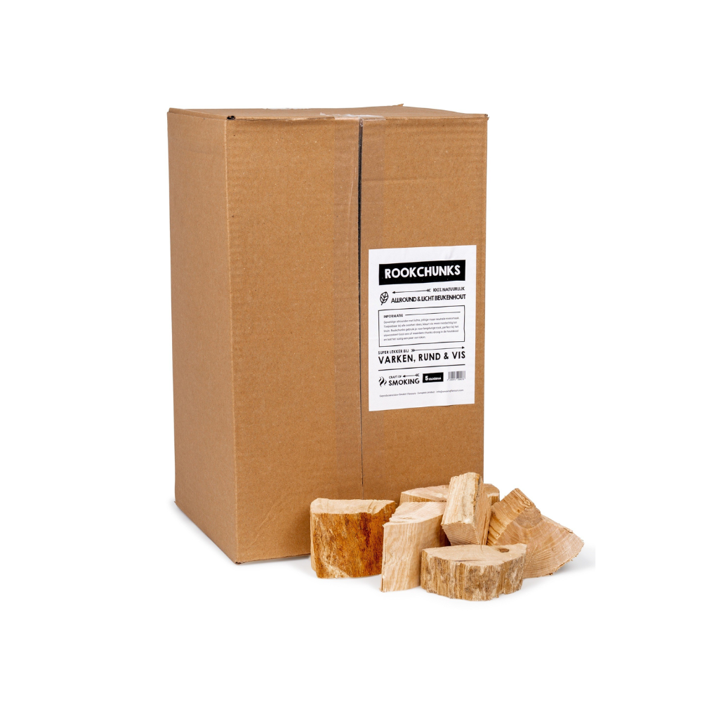 Rookchunks voor op de barbecue - Diverse smaken - 5 KG Chunks rookhout