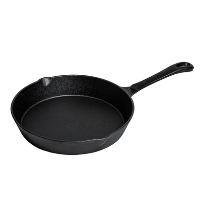 Gietijzeren Skillet 25 cm | Smokin' Flavours | Uitstekend voor Grillen en Bakken