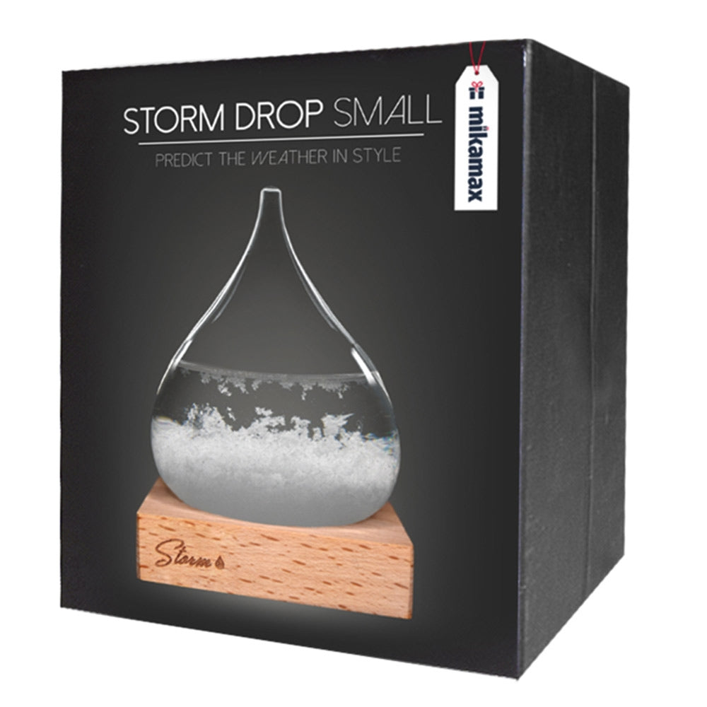 Stormglas Small - ø 8 x 11 cm - Voorspelt het Weer - Stormglas Druppel