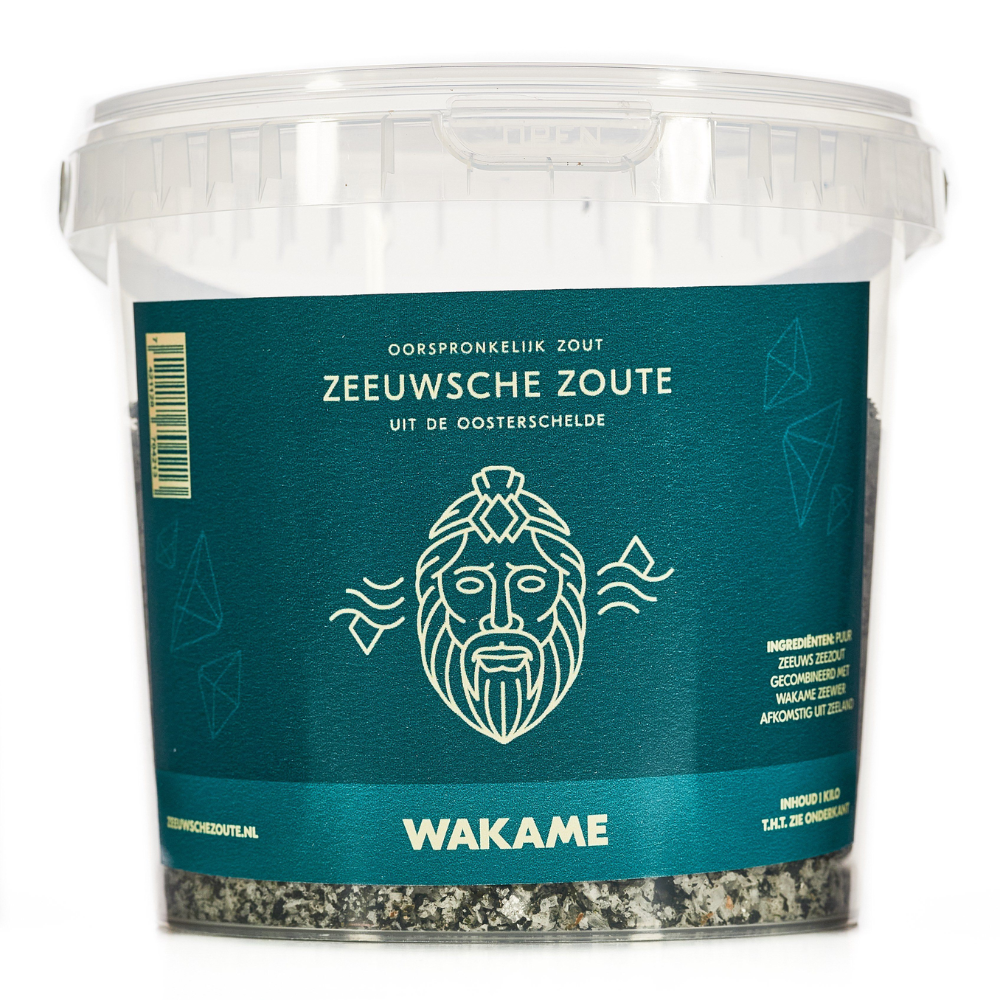 Zeeuwsche Zoute Wakame Emmer - 1 Kilo - Verrijk uw Gerechten met Zeewier - Natuurlijke Delicatesse - Ideaal voor Grootverbruik