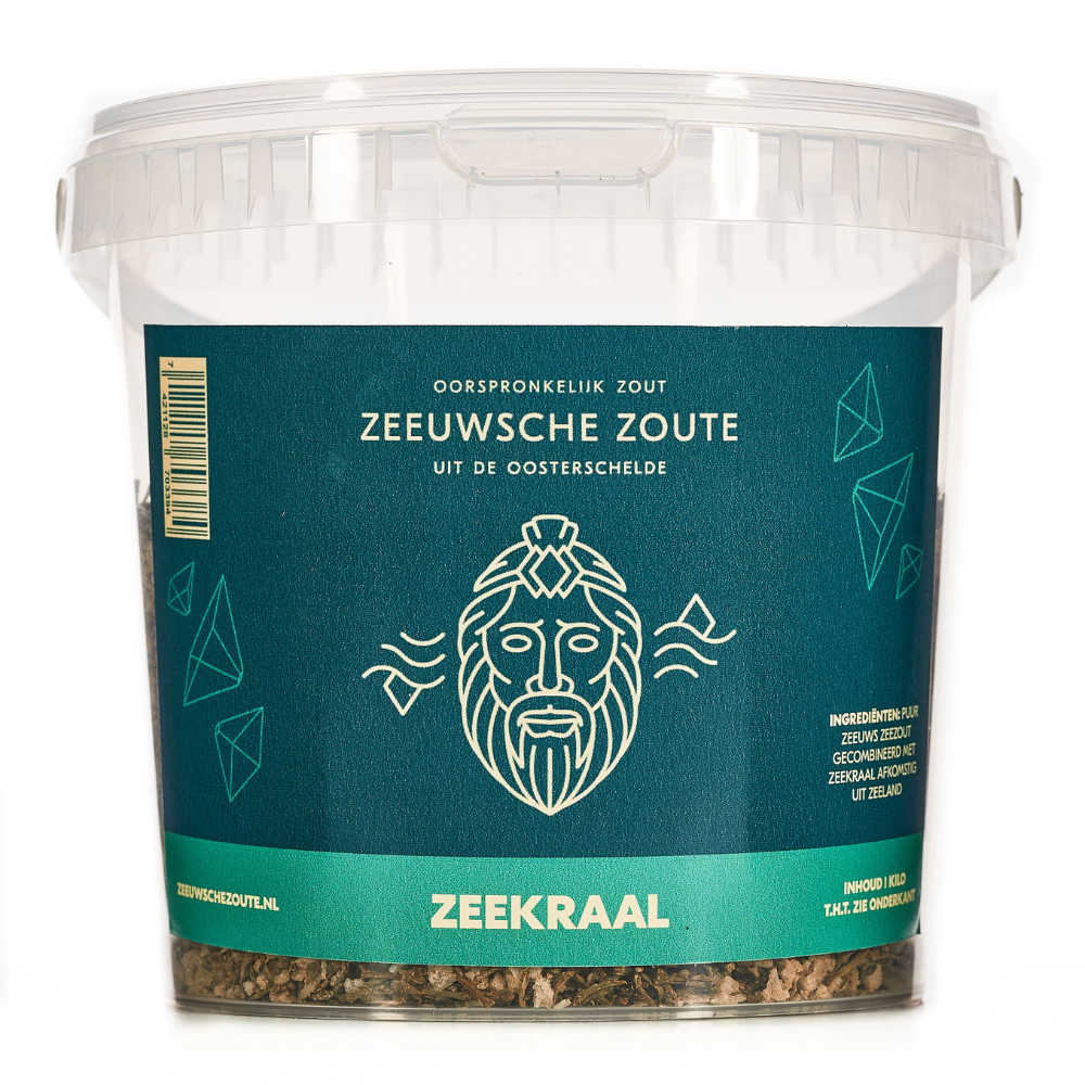 Zeeuwsche Zoute Zeekraal Emmer - 1 Kilo - Authentieke Zeeuwse Smaak - Natuurlijke Delicatesse - Handig voor Grootverbruik